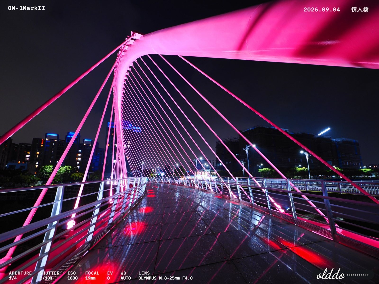 台中情人橋夜景